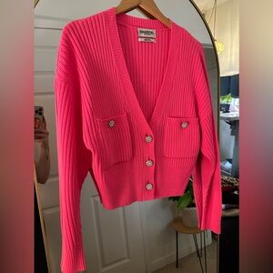 Essentiel Antwerp Hot Pink Cardigan